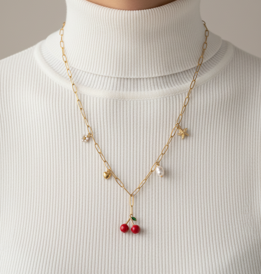 Collier Cherry Blossom