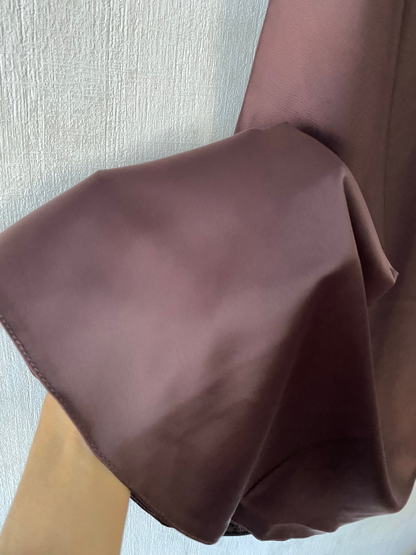 Jupe London satin marron
