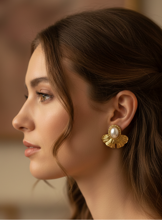 Boucles d'oreilles - Pétales d'Or