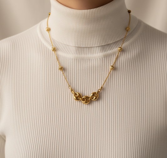 Collier gros maillon
