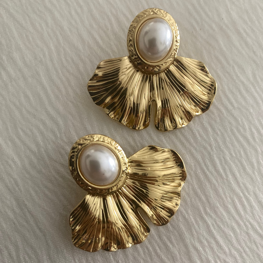 Boucles d'oreilles - Pétales d'Or