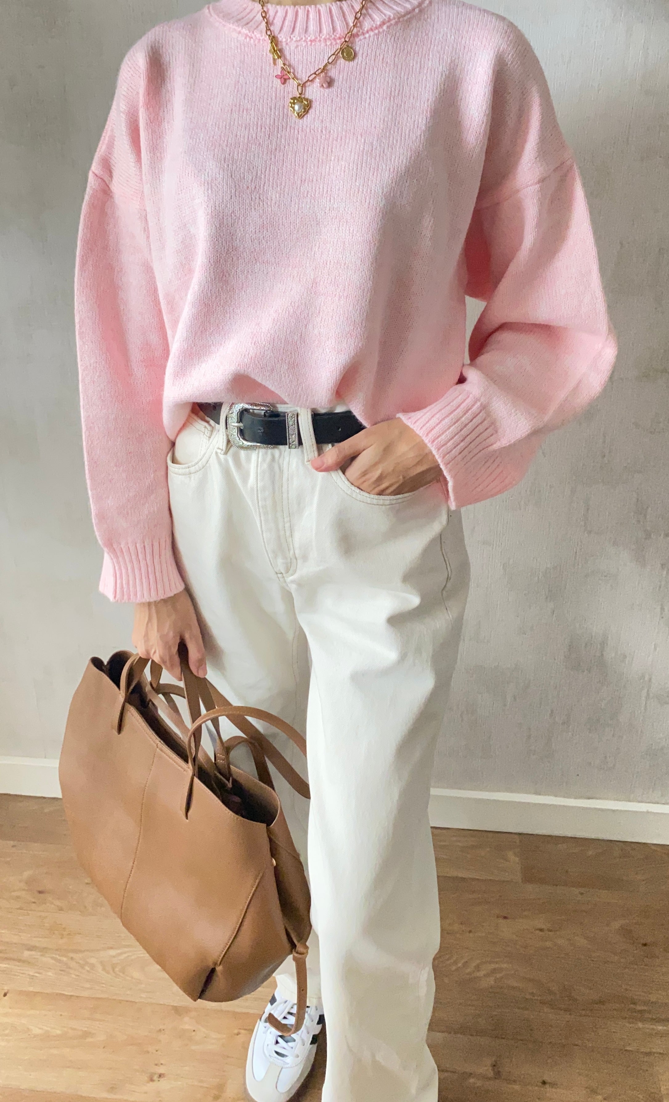 Pull Kyoto rose - 65% Coton