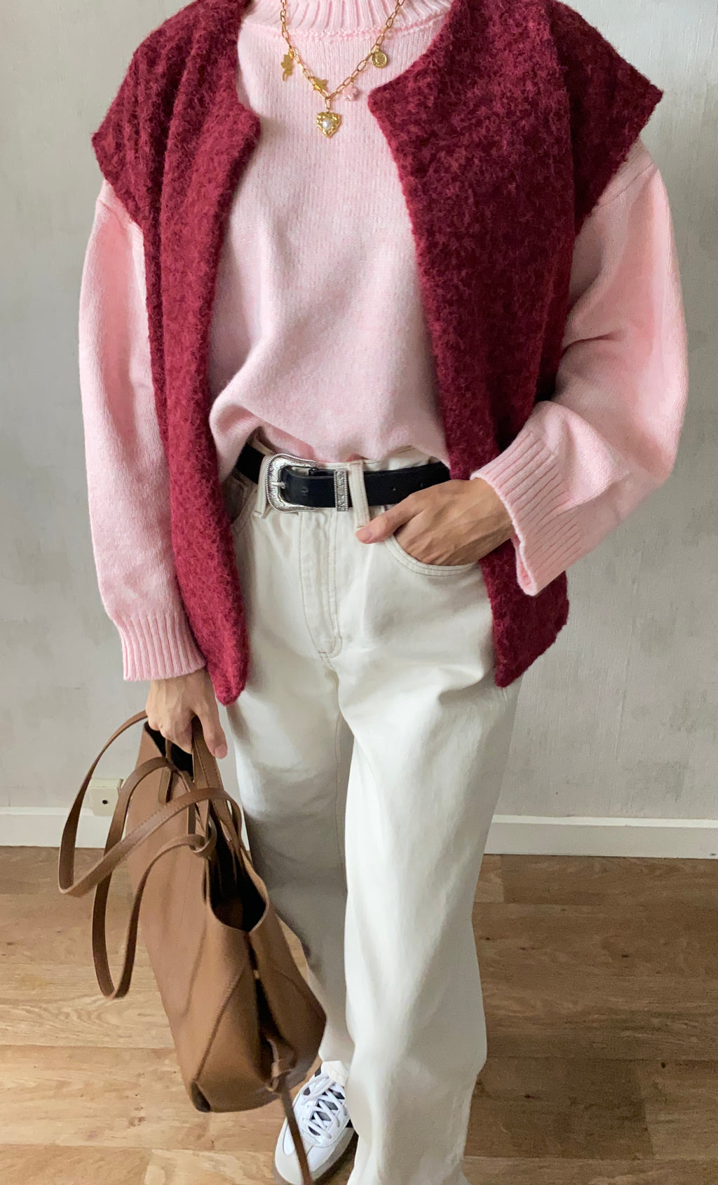 Pull Kyoto rose - 65% Coton